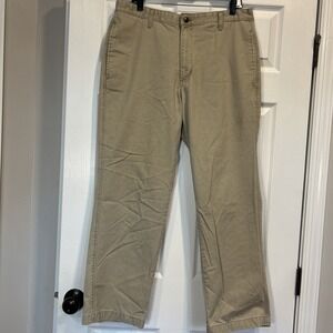 VTG Orvis Pants Mens 34x30 Khaki Heavy Twill Canvas Civil War US Button USA Made